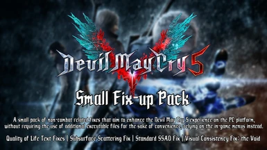 Devil May Cry 5 Small Fix-up Pack