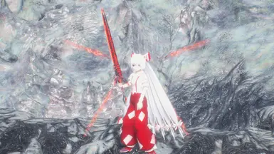 fujiwara no mokou and dante (touhou and 1 more) drawn by shown