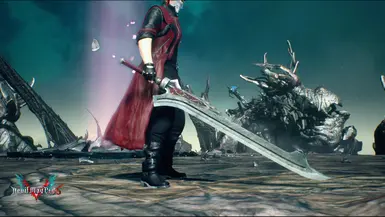 Espada Dante Devil May Cry 4 Rebellion em Aço Vermelha - Tenda Medieval