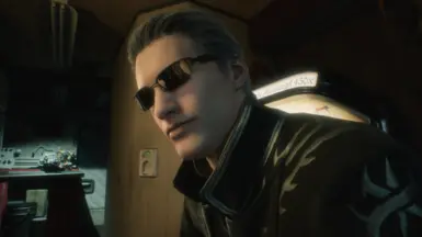 Albert Wesker Sunglasses Accessory and Hair Mod Hair Mod with Original Color