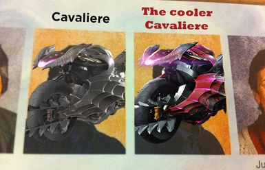 Cavaliere R over black Cavaliere