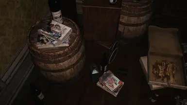 The trash pile in Dante's office