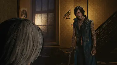 Blue And Gold Costume For V at Devil May Cry 5 Nexus - Mods and community