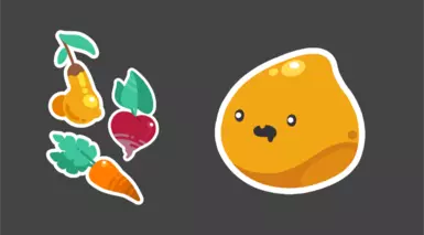 Gold Slimes Eat Veggies