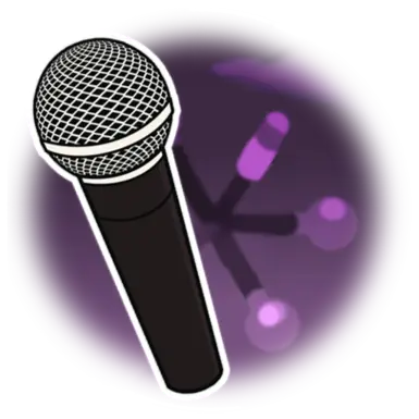 Microphone toy icon