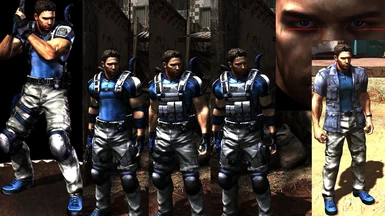 Chris BSAA Blue and White
