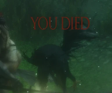 Dark Souls YOU DIED death screen