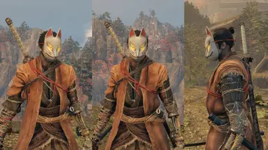 White Fox Mask (Bun)