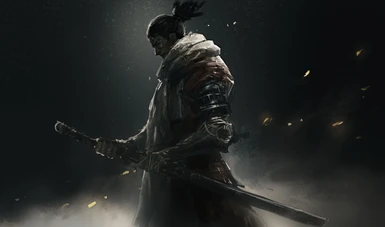Default skin for sekiro comes with Shura's body flame or Ember effects