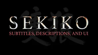Sekiko - Female Kunoichi Subtitles Descriptions and UI