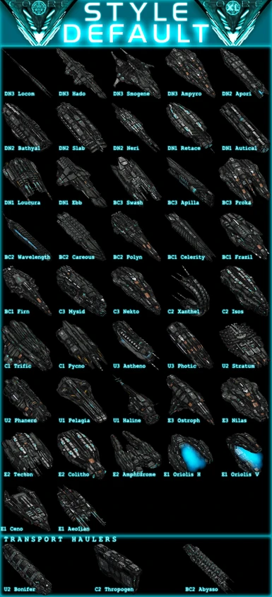 V-CORE 'Style Default' Ship Collage