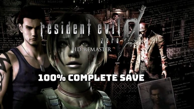 Resident Evil Zero HD Remaster 100 Complete Save
