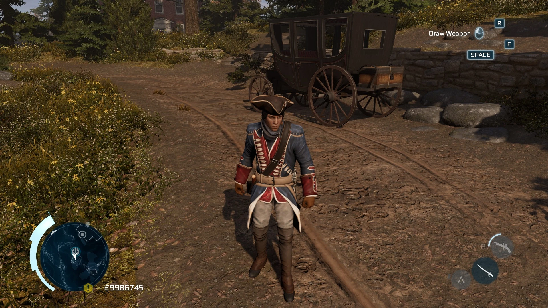 George Washington Blue Regular Outfit  In Fort St-Mathieu Assassin&#039;s Creed 3 Sequence 3 Memory 2 And Memory 3 Execution is Everything Braddock Expedition Minecraft Skin