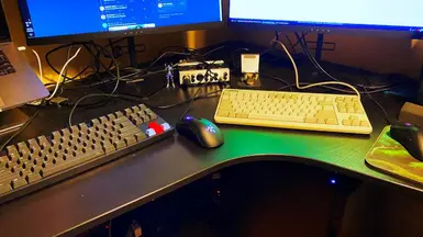 Two Keyboards and Mice for Outward