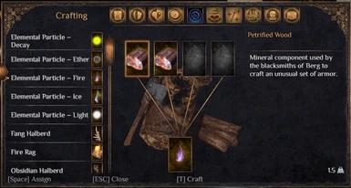 Craft Elemental Particles
