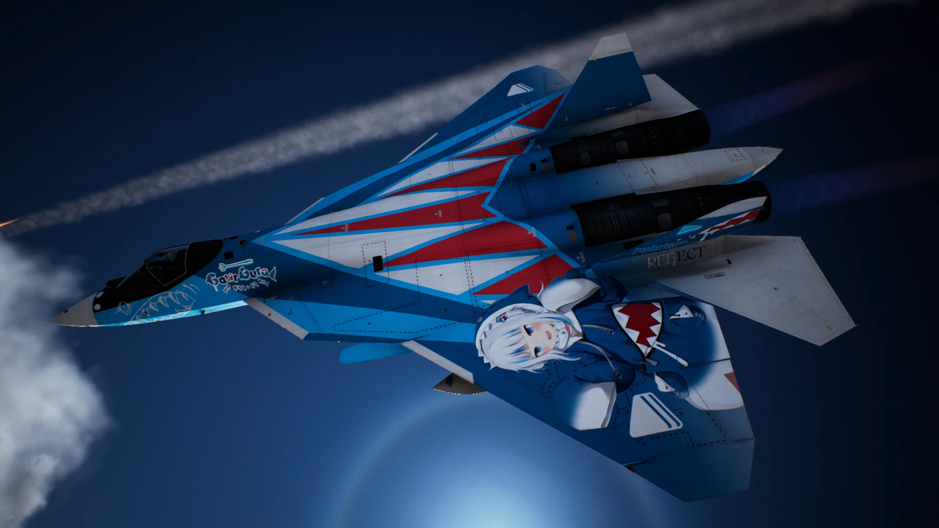 Mod Showcase: Gawr Gura (Akula) - hololive x Ace Combat 7 