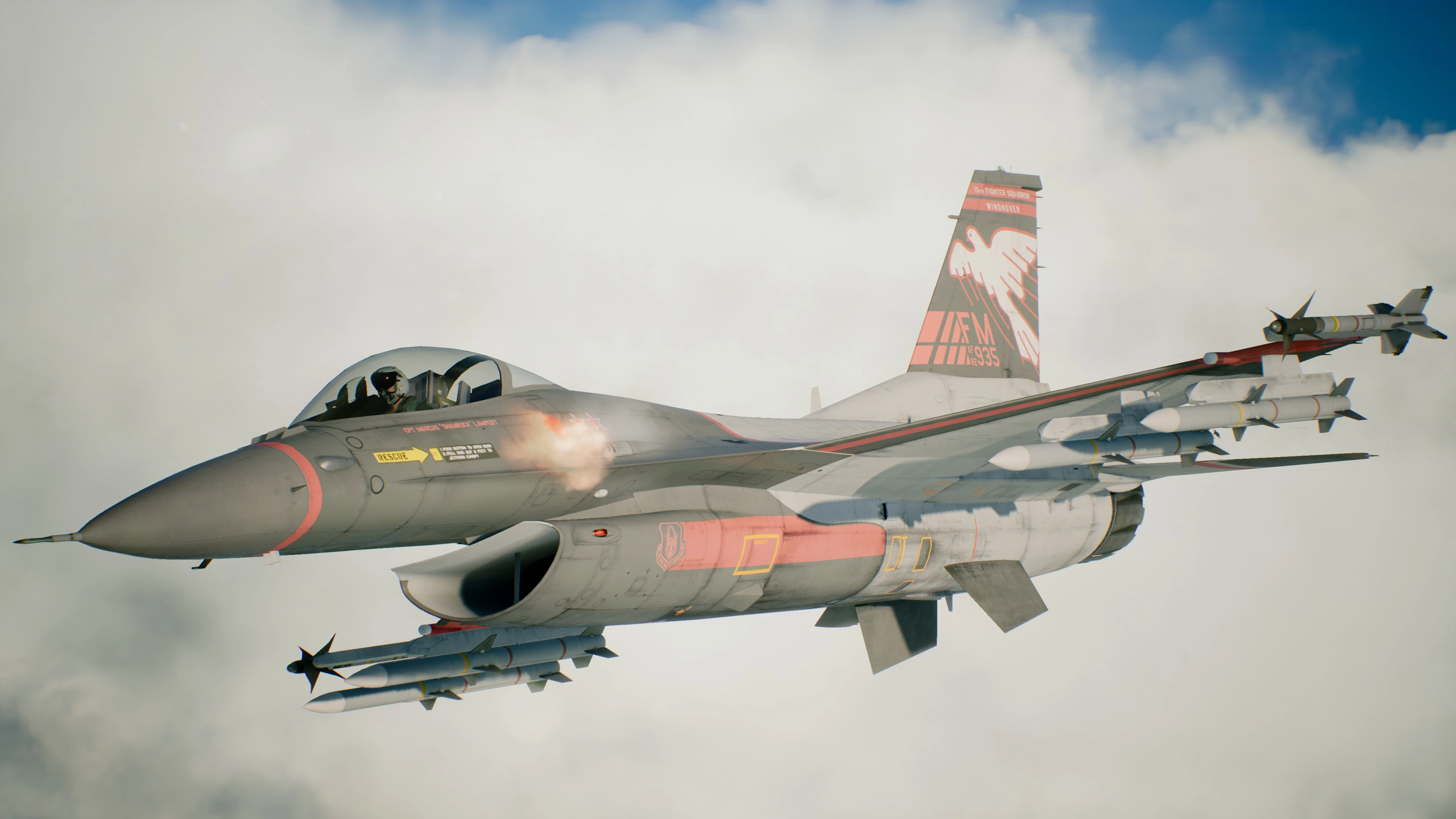 F 16c Windhover Realstrange Edition At Ace Combat 7 Skies Unknown