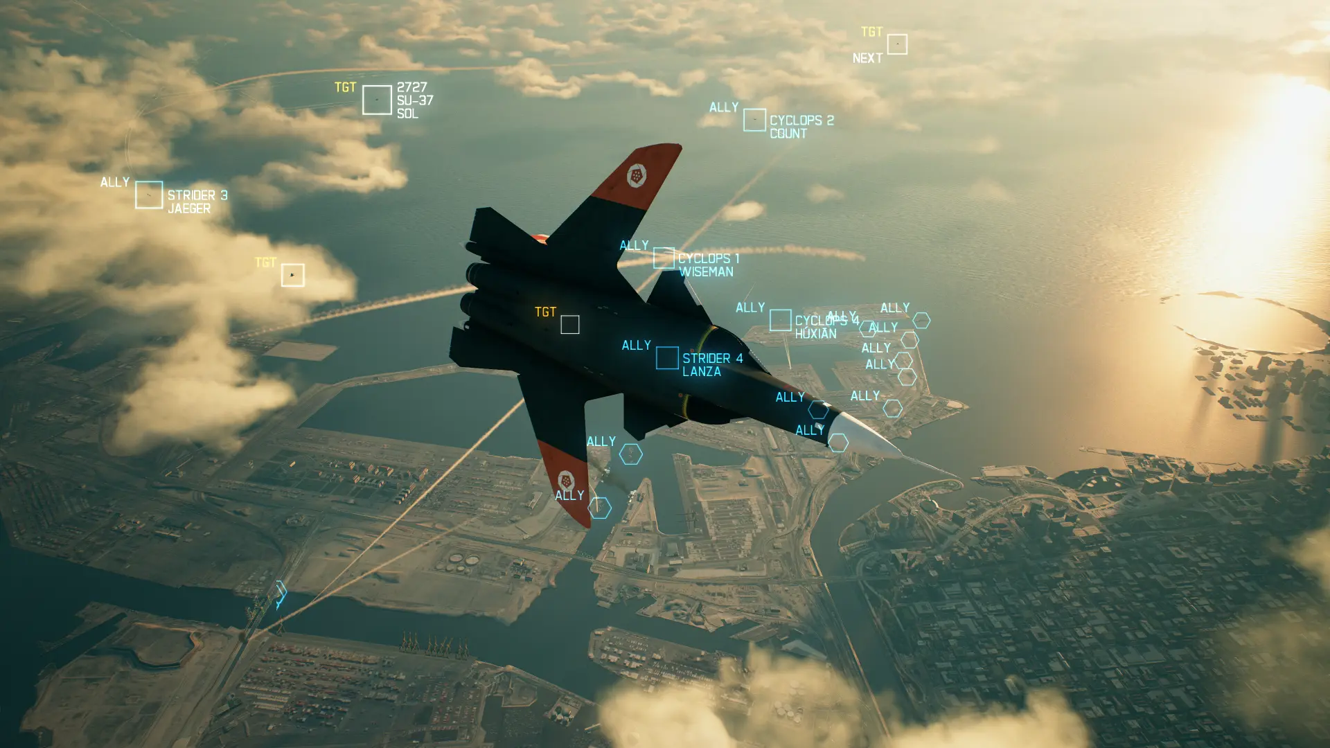 Sol Squadron Su-30s To Su-47 And Su-37 at Ace Combat 7: Skies Unknown ...