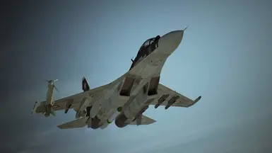 Fully animated Kh-59M cruise missile as LACM with APK-9E datalink pod VisMod for Su-30M2