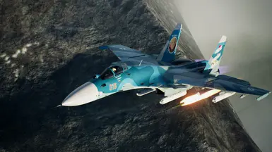 Su-33 with UB-13L rocket pods