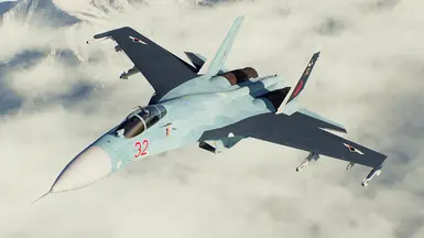 Cipher (Kalgin's design of Su-27 skin for DCS﻿ (inspired by Su-27PD testbed livery))