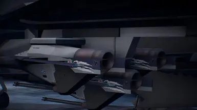 Custom-revamped Malebolge UAVs matching the skin slot