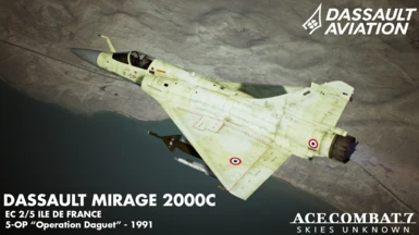 EC 2.5 Ile De France Operation Daguet Mirage 2000C