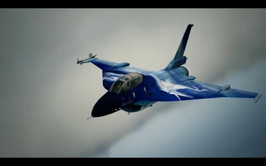 F-16 UNICON IN BLUE SKY