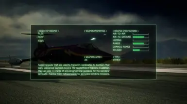 Readjusted weapons descriptions in the resupply menu