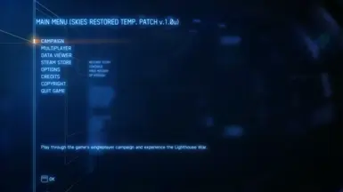 Patch version in the main menu