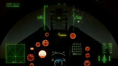 Cockpit during night time missions