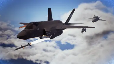 F-35C with Wingman UAV Firing A Missile