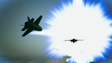 Wingman UAV and F-35C Witnessing LSWM Explosion (F-35C LSWM Swap Mod)