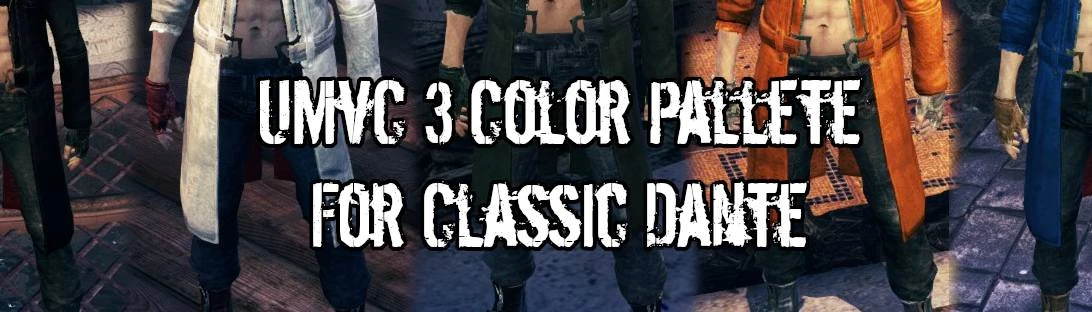 DMC3 Dante Textures And Color Scheme: CynicalScout