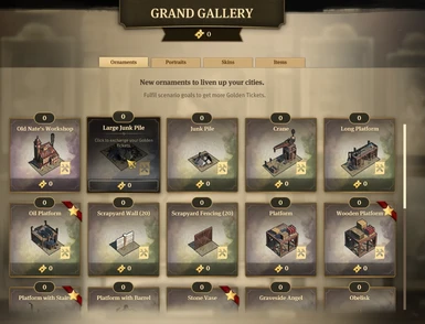 Grand Gallery Free Items