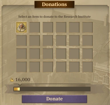 Better Research Points when Donating Items