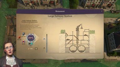 Each station is a monument with 2 phases...