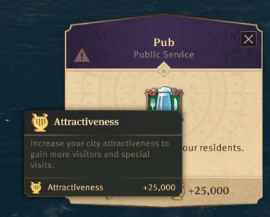 25000 Attractiveness for Pub and Chapel