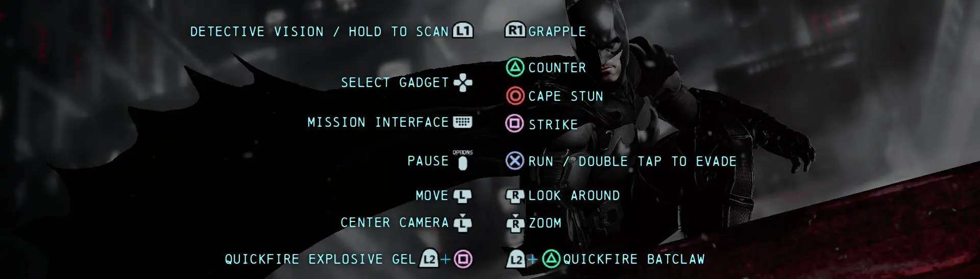 DualShock (PlayStation) Button Icons for Batman Arkham Origins (DX11 ...