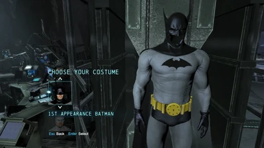 Black Gloves for 1st Appearance Batman