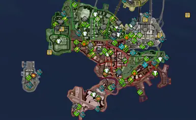 saints row 2 map with stores