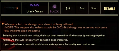 Black Swan EGO Weapon