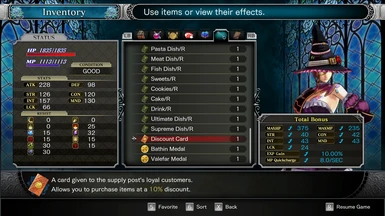Misc Item Effects