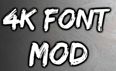 4K Font and Title Screen Mod - Parless