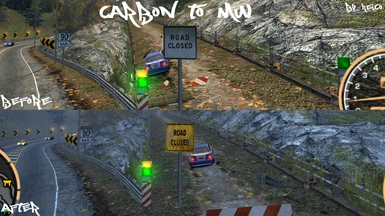 (Carbon to MW) Road Closed Sign