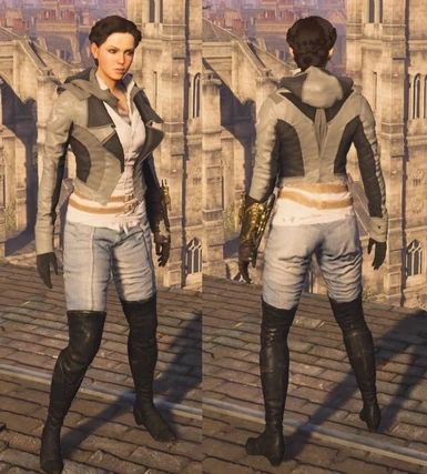 Evie Frye from Assassins creed syndicate at Skyrim 