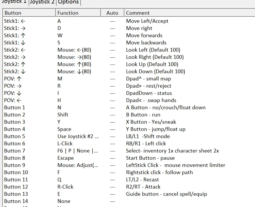 Full Controller Support Thru JoyToKey Daggerfall Unity Edition at ...