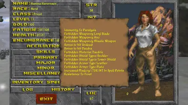 es daggerfall classes es daggerfall classes