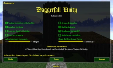Daggerfall Unity - Projet French Daggerfall pour Unity