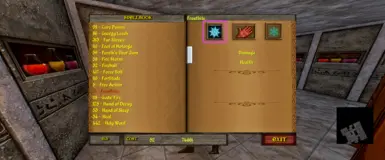 Showing DAMAGE HEALTH spell icon